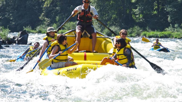 A thrilling white-water rafting adventure on the Rouge River A thrilling white-water rafting adventure on the Rouge River