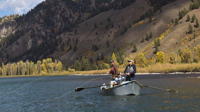 Fishing for trout in Teton County Fishing for trout in Teton County