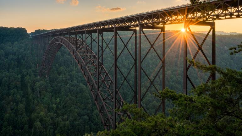 Amazing views under the New River Gorge Bridge Amazing views under the New River Gorge Bridge