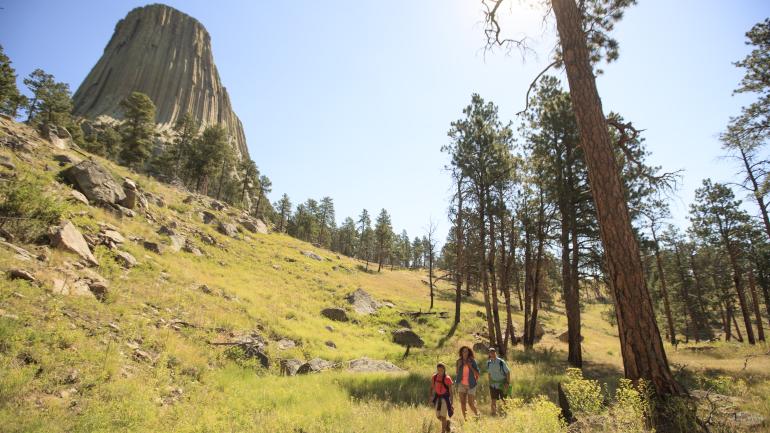Hiking the trails surrounding Devils Tower National Monument Hiking the trails surrounding Devils Tower National Monument