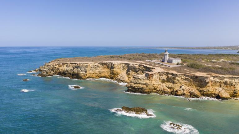 Aerial view of the Cabo Rojo Lighthouse in Western Puerto Rico Aerial view of the Cabo Rojo Lighthouse in Western Puerto Rico