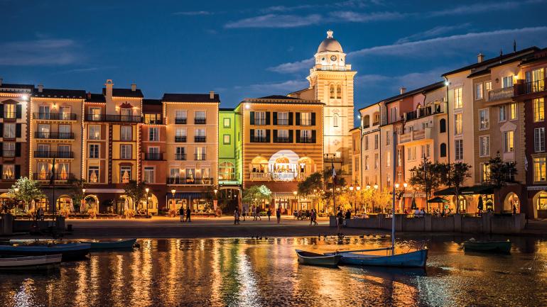 The Harbor Piazza of Loews Portofino Bay Hotel