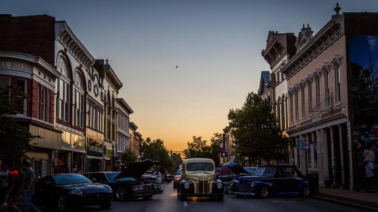 An evening on downtown Shelbyville’s historic Main Street An evening on downtown Shelbyville’s historic Main Street