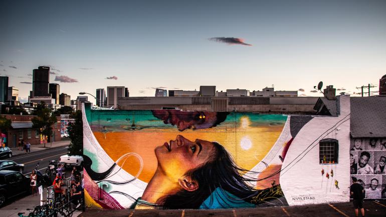 An inventive mural in the RiNo Art District An inventive mural in the RiNo Art District