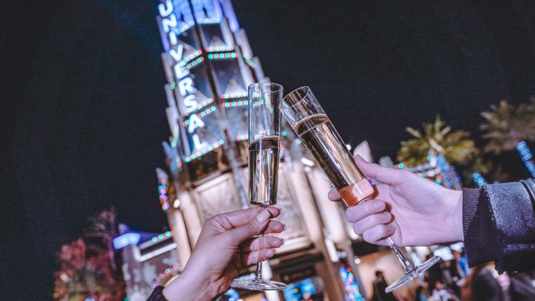 Toasting to the new year at Universal Studios Hollywood’s EVE celebration