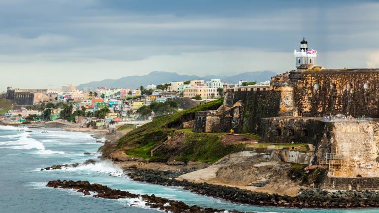 L’imposant Castillo San Felipe del Morro, qui fait partie du San Juan National Historic Site L’imposant Castillo San Felipe del Morro, qui fait partie du San Juan National Historic Site