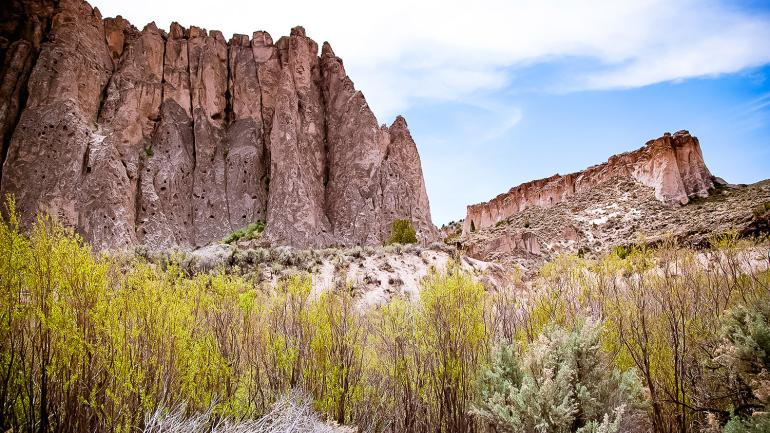 The striking canyon walls of Echo Canyon State Park The striking canyon walls of Echo Canyon State Park