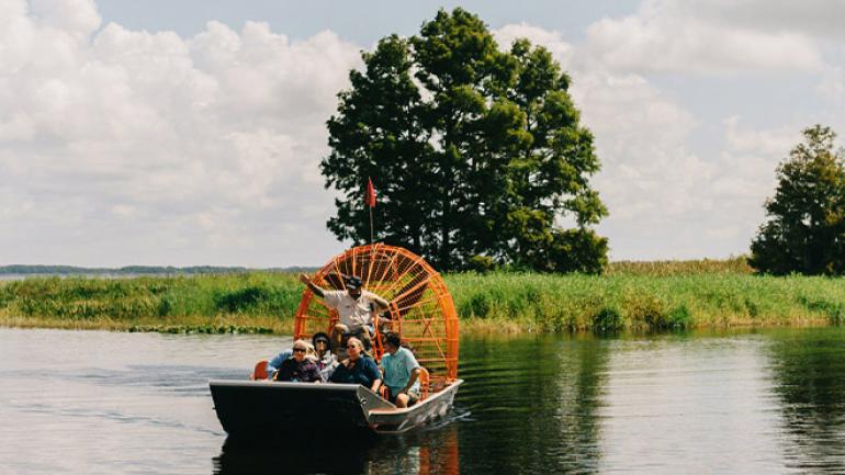 Cruising the headwaters of the Florida Everglades with Boggy Creek Airboat Adventures Cruising the headwaters of the Florida Everglades with Boggy Creek Airboat Adventures
