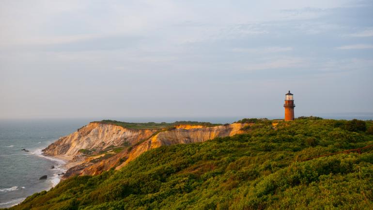 The Gay Head Lighthouse in Aquinnah on Martha’s Vineyard, Massachusetts The Gay Head Lighthouse in Aquinnah on Martha’s Vineyard, Massachusetts