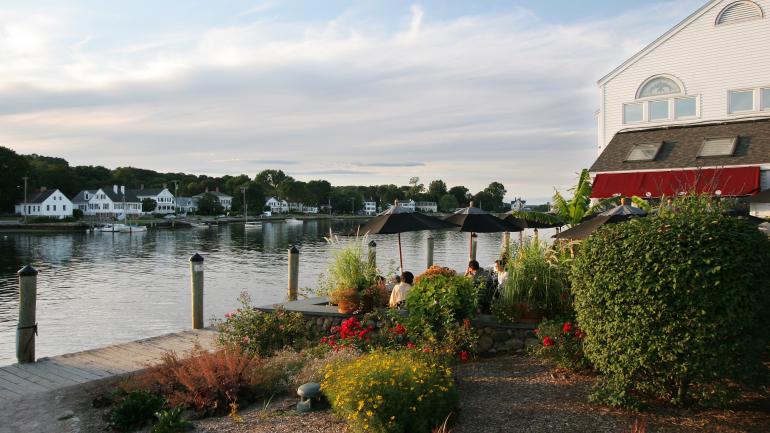 A waterfront restaurant in Mystic, Connecticut A waterfront restaurant in Mystic, Connecticut
