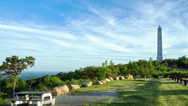 The obelisk at High Point State Park, the highest point in New Jersey The obelisk at High Point State Park, the highest point in New Jersey