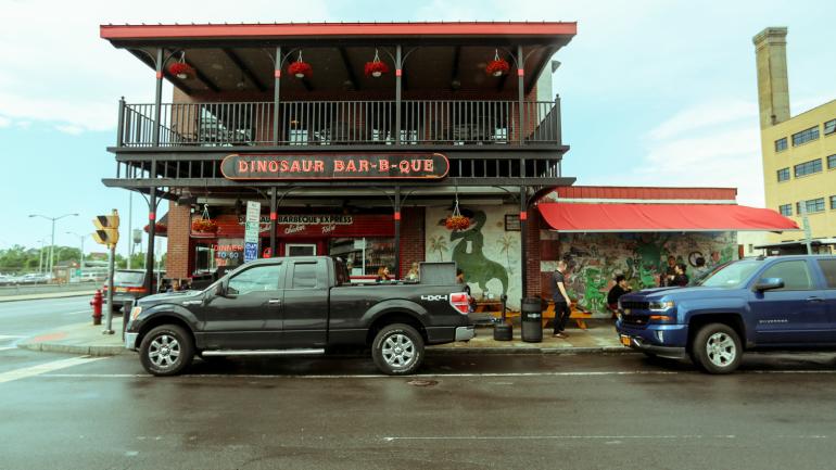 Dinosaur Bar-B-Que, a favorite restaurant and road trip stop in Syracuse, New York Dinosaur Bar-B-Que, a favorite restaurant and road trip stop in Syracuse, New York