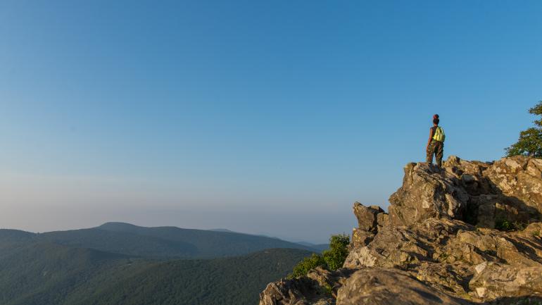 Hiking to incredible views in Shenandoah National Park, Virginia Hiking to incredible views in Shenandoah National Park, Virginia