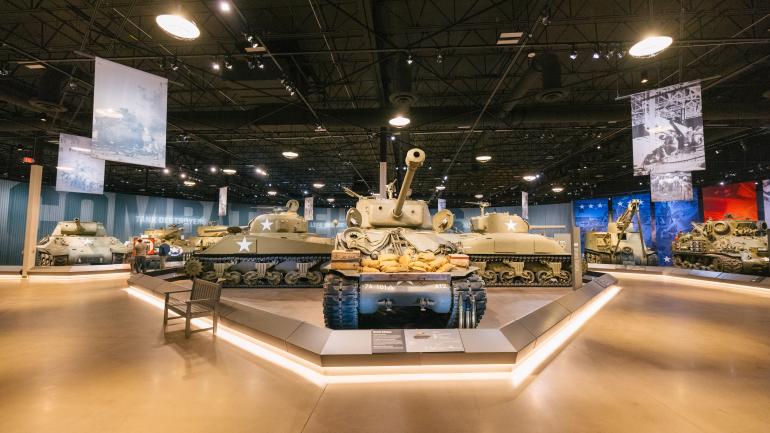 Tank display at the National Museum of Military Vehicles Tank display at the National Museum of Military Vehicles