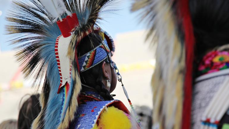 Attendees at the Gathering of Nations, the largest powwow in North America Attendees at the Gathering of Nations, the largest powwow in North America
