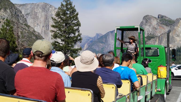 The epic scenery of the famed Valley Floor Tour in Yosemite National Park The epic scenery of the famed Valley Floor Tour in Yosemite National Park