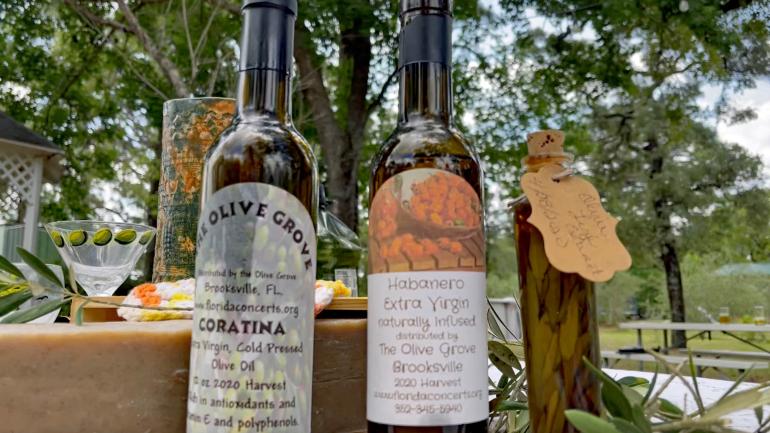 The Olive Grove in Brooksville is known for its artisan condiments, like olive oils and pickles The Olive Grove in Brooksville is known for its artisan condiments, like olive oils and pickles