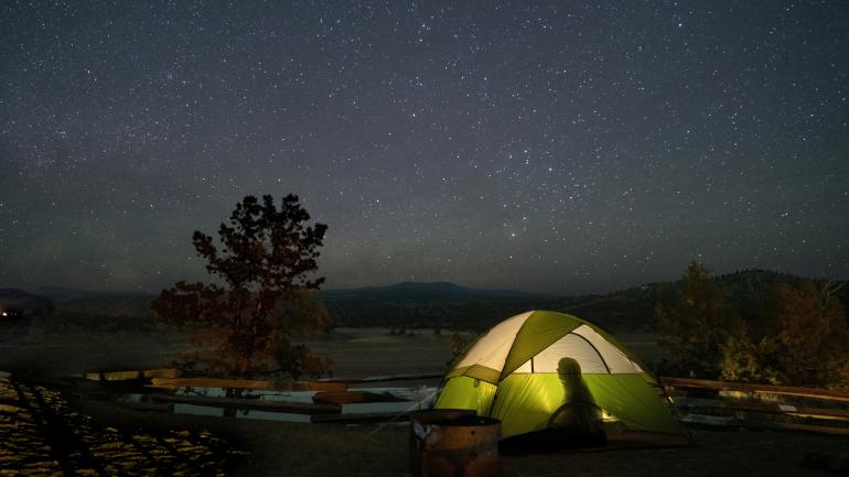 Camping under the stars at Prineville Reservoir State Park, an International Dark Sky Place Camping under the stars at Prineville Reservoir State Park, an International Dark Sky Place