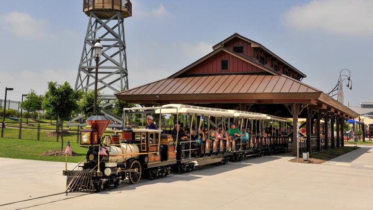 A train ride at Morgan’s Wonderland, The World’s First Ultra-Accessible™ Theme Park A train ride at Morgan’s Wonderland, The World’s First Ultra-Accessible™ Theme Park