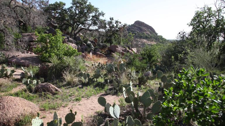 Unique views of Texas Hill Country at the Enchanted Rock State Natural Area Unique views of Texas Hill Country at the Enchanted Rock State Natural Area