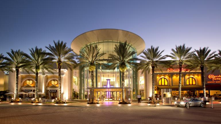 The sparkling exterior of The Mall at Millenia The sparkling exterior of The Mall at Millenia