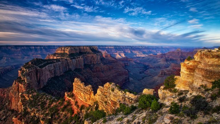 A breathtaking vista on the North Rim of Arizona’s Grand Canyon National Park A breathtaking vista on the North Rim of Arizona’s Grand Canyon National Park