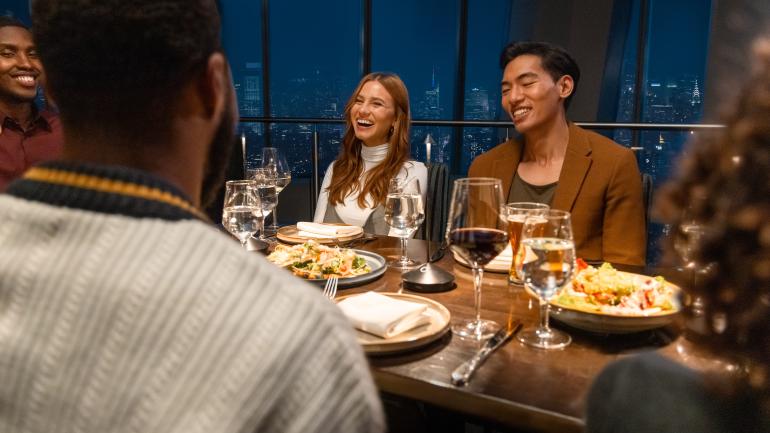 An elegant dinner with a view at One Dine An elegant dinner with a view at One Dine