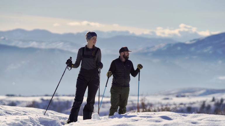 A wintry excursion in the Echo Ridge Nordic Ski Area A wintry excursion in the Echo Ridge Nordic Ski Area