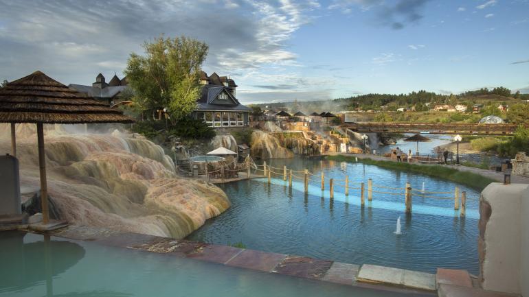 Panoramic views of The Springs Resort & Spa in Pagosa Springs Panoramic views of The Springs Resort & Spa in Pagosa Springs
