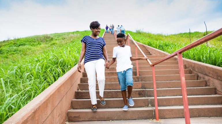 Exploring the expansive Cahokia Mounds near Collinsville Exploring the expansive Cahokia Mounds near Collinsville