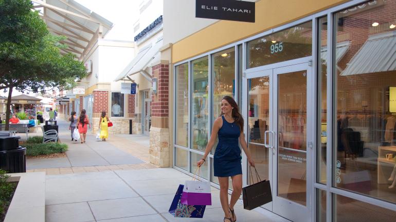 A beautiful day for shopping at Houston Premium Outlets A beautiful day for shopping at Houston Premium Outlets