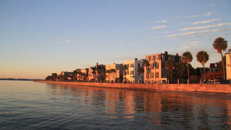 Golden hour along Charleston's waterfront Golden hour along Charleston's waterfront