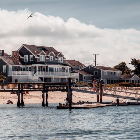 Coastal dock in Massachusetts