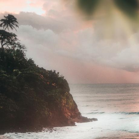 Cliffs on the coast of Hawaii