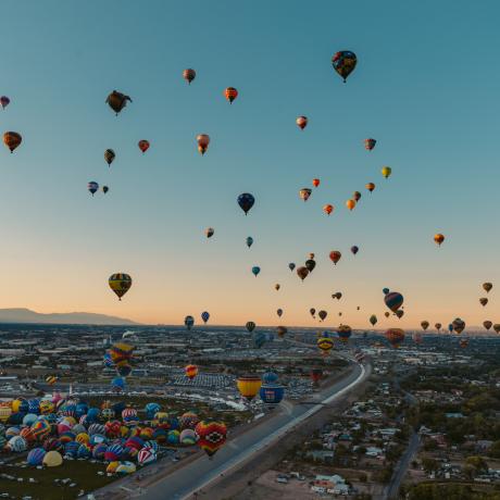 The Albuquerque International Balloon Fiesta in New Mexico