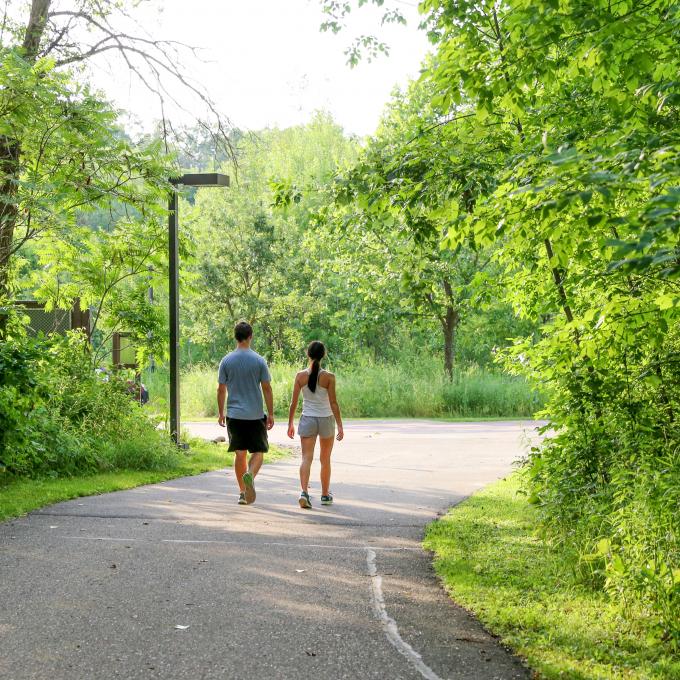 Strolling through one of Bloomington’s many parks Strolling through one of Bloomington’s many parks