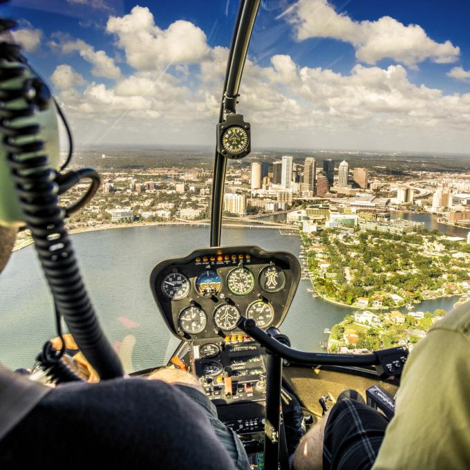 Helicopter ride over Tampa Bay Helicopter ride over Tampa Bay