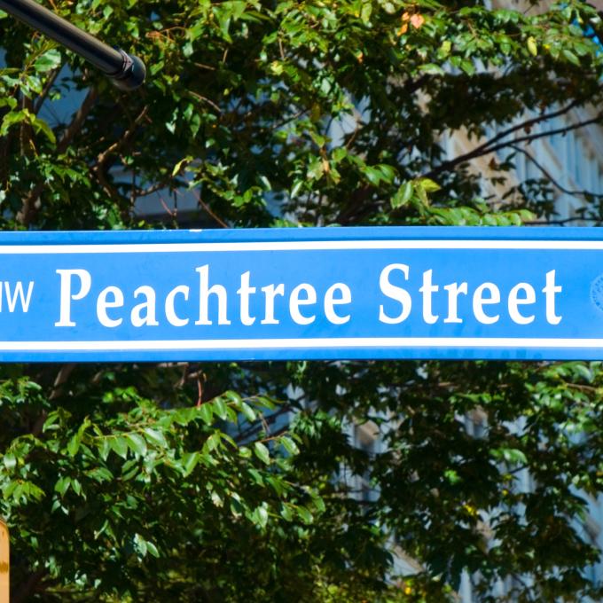 NW Peachtree Street in Atlanta NW Peachtree Street in Atlanta