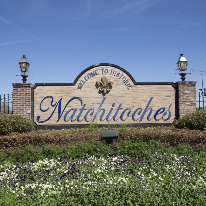 Natchitoches, Louisiana, welcome sign Natchitoches, Louisiana, welcome sign
