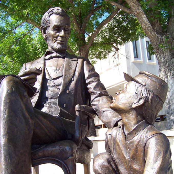 Statue of Abraham Lincoln in Rapid City, South Dakota Statue of Abraham Lincoln in Rapid City, South Dakota