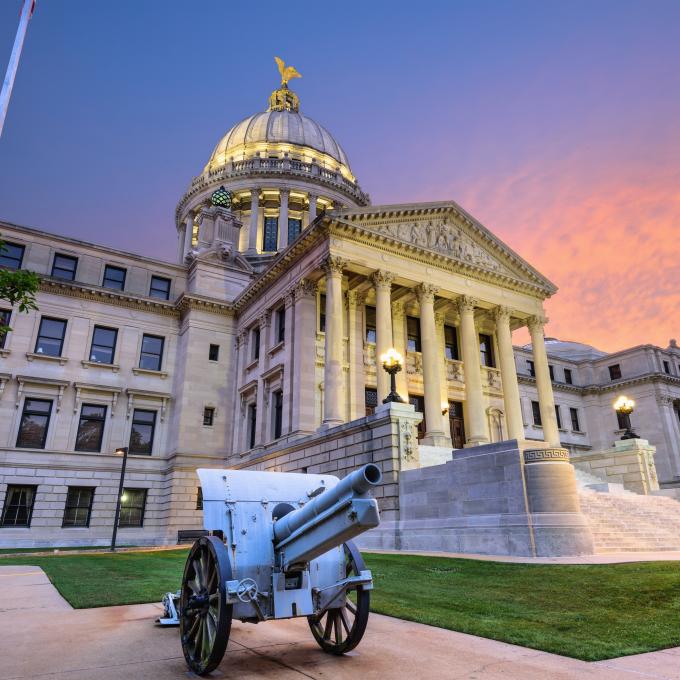 Jackson was originally named “LeFleur’s Bluff,” after French-Canadian trader Louis LeFleur, but after becoming the state capital in 1822, it was renamed for the seventh U.S. President, Andrew Jackson. Jackson was originally named “LeFleur’s Bluff,” after French-Canadian trader Louis LeFleur, but after becoming the state capital in 1822, it was renamed for the seventh U.S. President, Andrew Jackson.