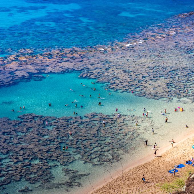 Honolulu means "sheltered bay" in Hawaiian. Honolulu means "sheltered bay" in Hawaiian.