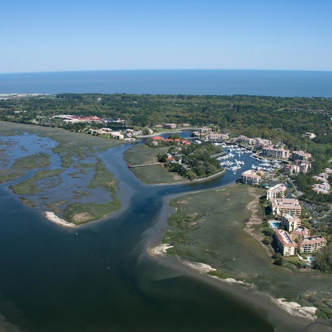 Aerial view of Hilton Head Island, South Carolina Aerial view of Hilton Head Island, South Carolina