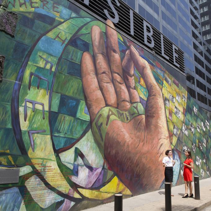 There are more than 4,400 murals in Philadelphia, earning the city the title of “mural capital of the USA.” There are more than 4,400 murals in Philadelphia, earning the city the title of “mural capital of the USA.”