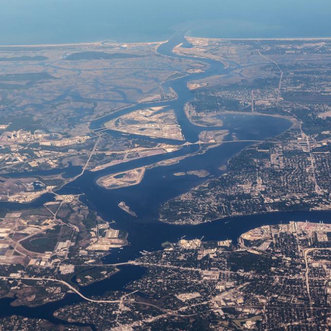 Aerial view of Jacksonville, Florida Aerial view of Jacksonville, Florida