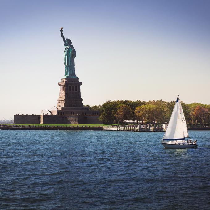 The famed Statue of Liberty The famed Statue of Liberty