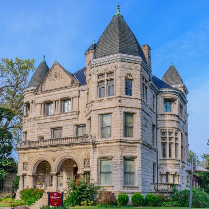 Victorian-era architecture in the Old Louisville neighborhood Victorian-era architecture in the Old Louisville neighborhood