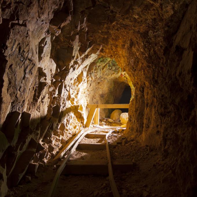 Underground mining shaft near Carson City, Nevada Underground mining shaft near Carson City, Nevada
