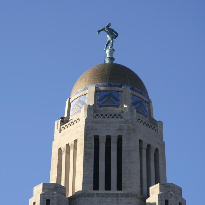 The Capitol building dome in Lincoln, Nebraska The Capitol building dome in Lincoln, Nebraska