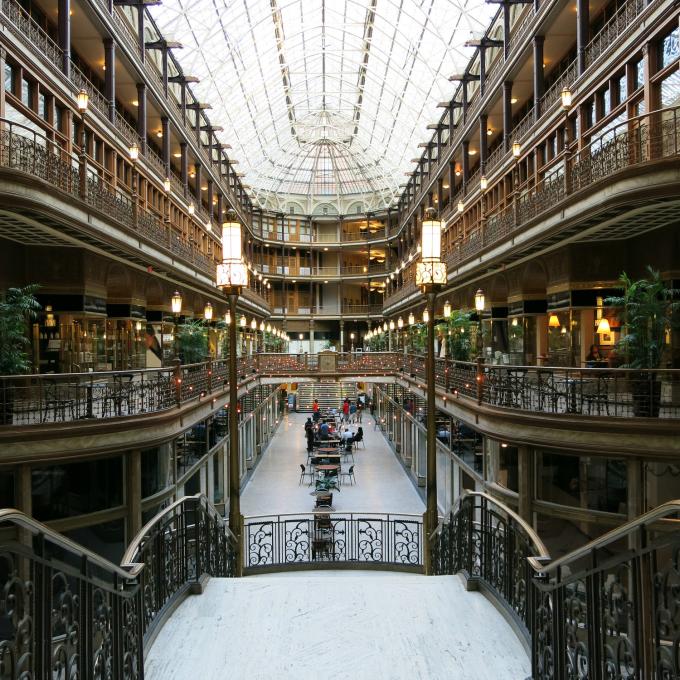 The historic Cleveland Arcade The historic Cleveland Arcade